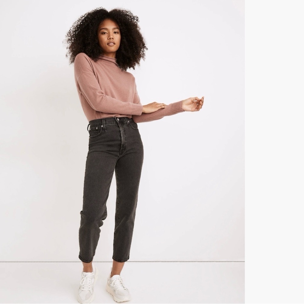 Madewell Perfect Vintage Straight Crop in Lunar Wash